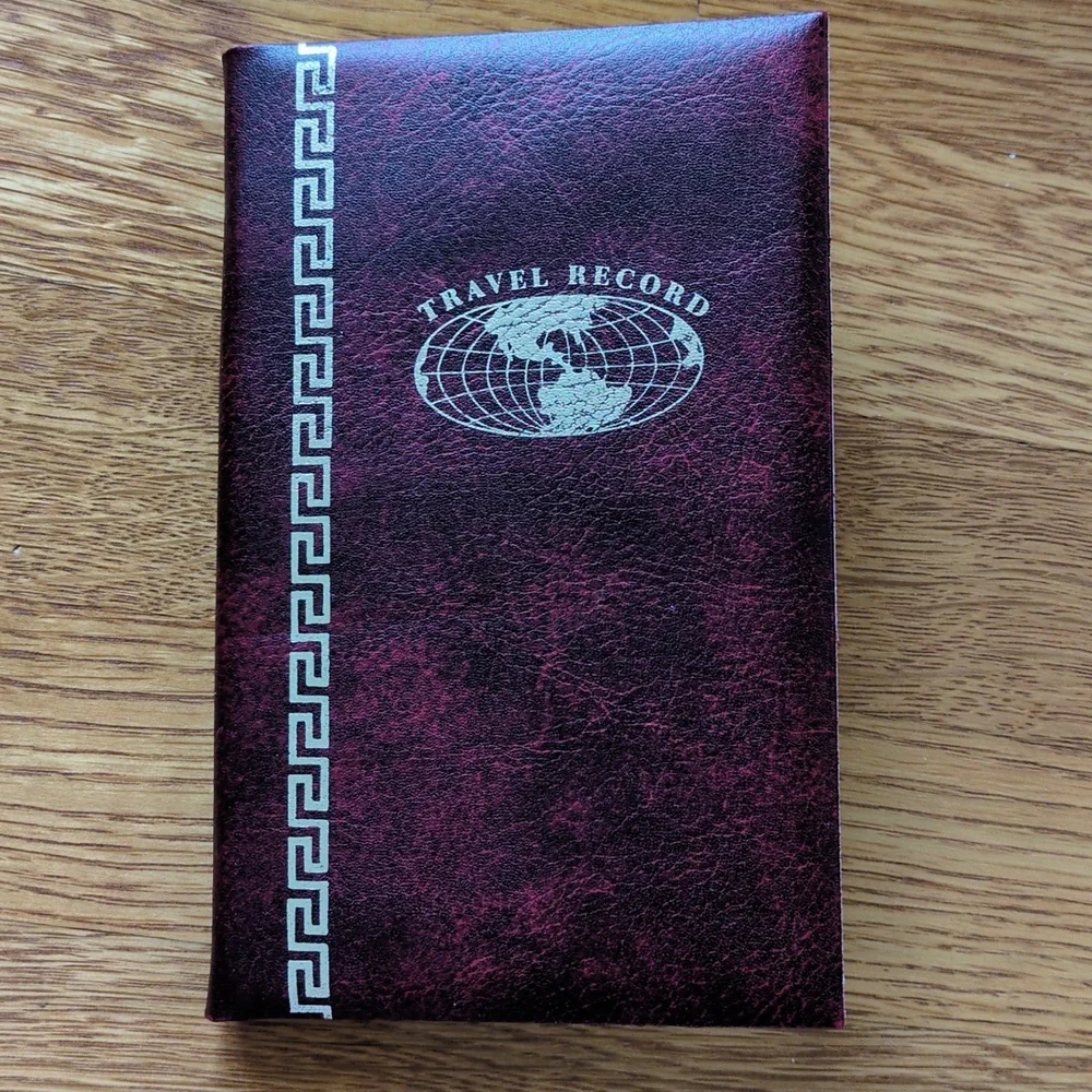 Travel Record vintage book journal American Greetings notes